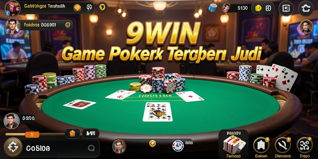 Tampilan gameplay Poker yang seru dan menegangkan di 9WIN.