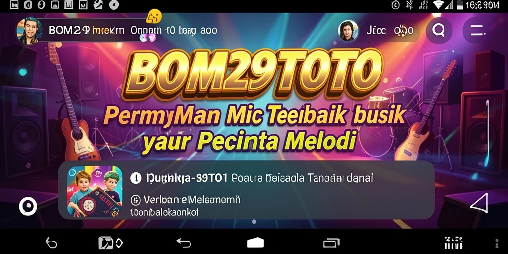 Screenshot dari gameplay <strong>BOM29TOTO</strong> yang menampilkan keseruan dalam bermain musik.
