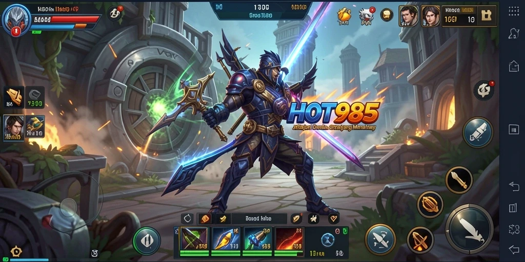 Tampilan gameplay HOT985 yang menarik dan penuh strategi.