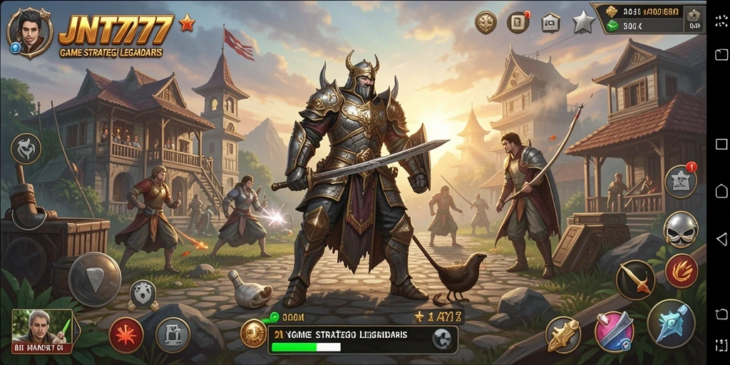 Tampilan menarik dari gameplay JNT777 yang penuh strategi.