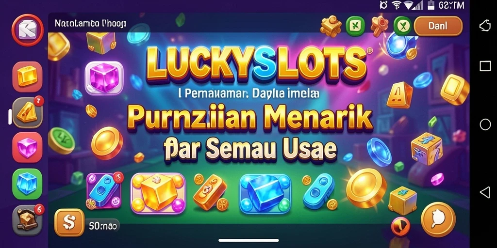 Tampilan gameplay seru dari LUCKYSLOTS dengan teka-teki menarik.