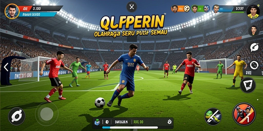Tampilan gameplay menegangkan di QQRP dengan fitur olahraga menarik.
