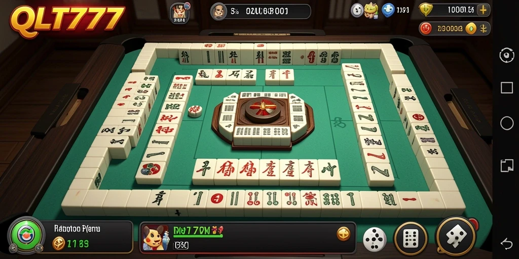 Tampilan gameplay seru dalam game Mahjong QT777.