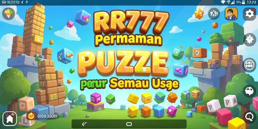 Tampilan gameplay Puzzle yang menarik dan menantang di RR777.