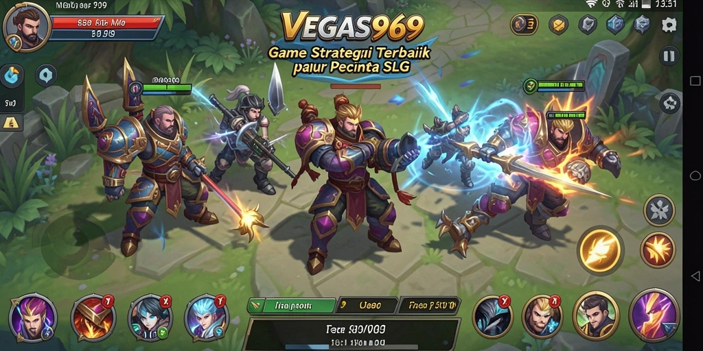 Tampilan seru gameplay SLG yang menampilkan strategi dan pertempuran.