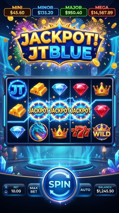 Tampilan antarmuka aplikasi jtblue yang ramah pengguna.